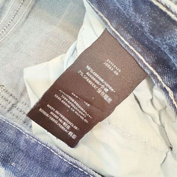 American Fighter Men's Distressed Denim Jeans Blue Size 29R - Picture 6 of 16